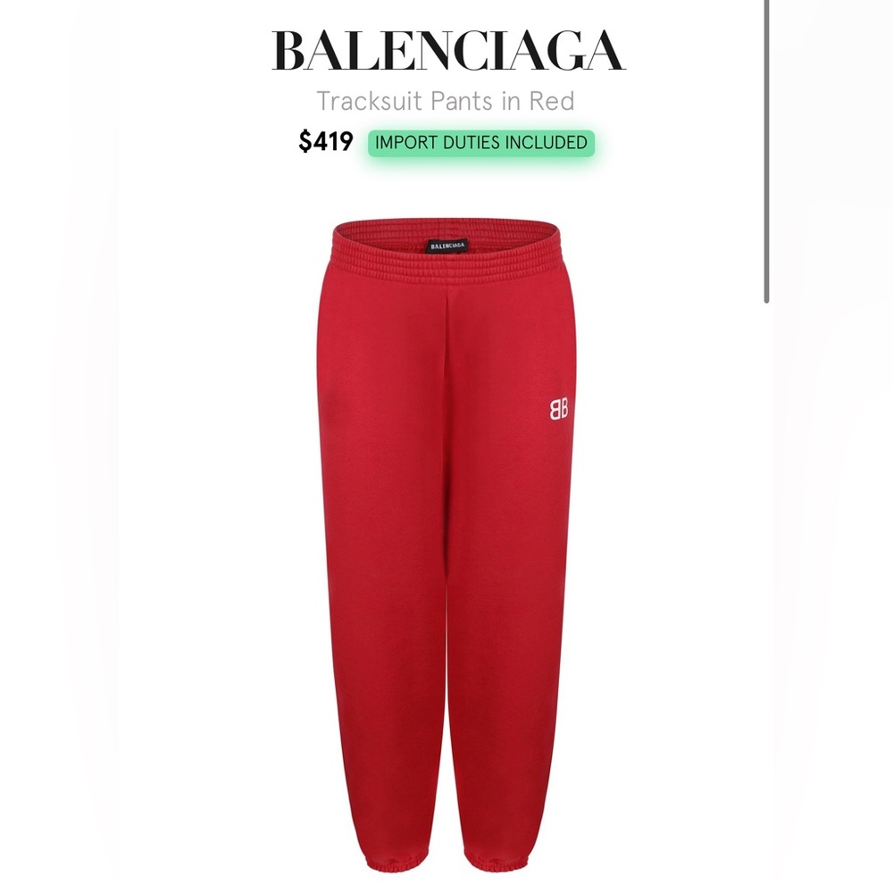 Kids Balenciaga joggers size 4.